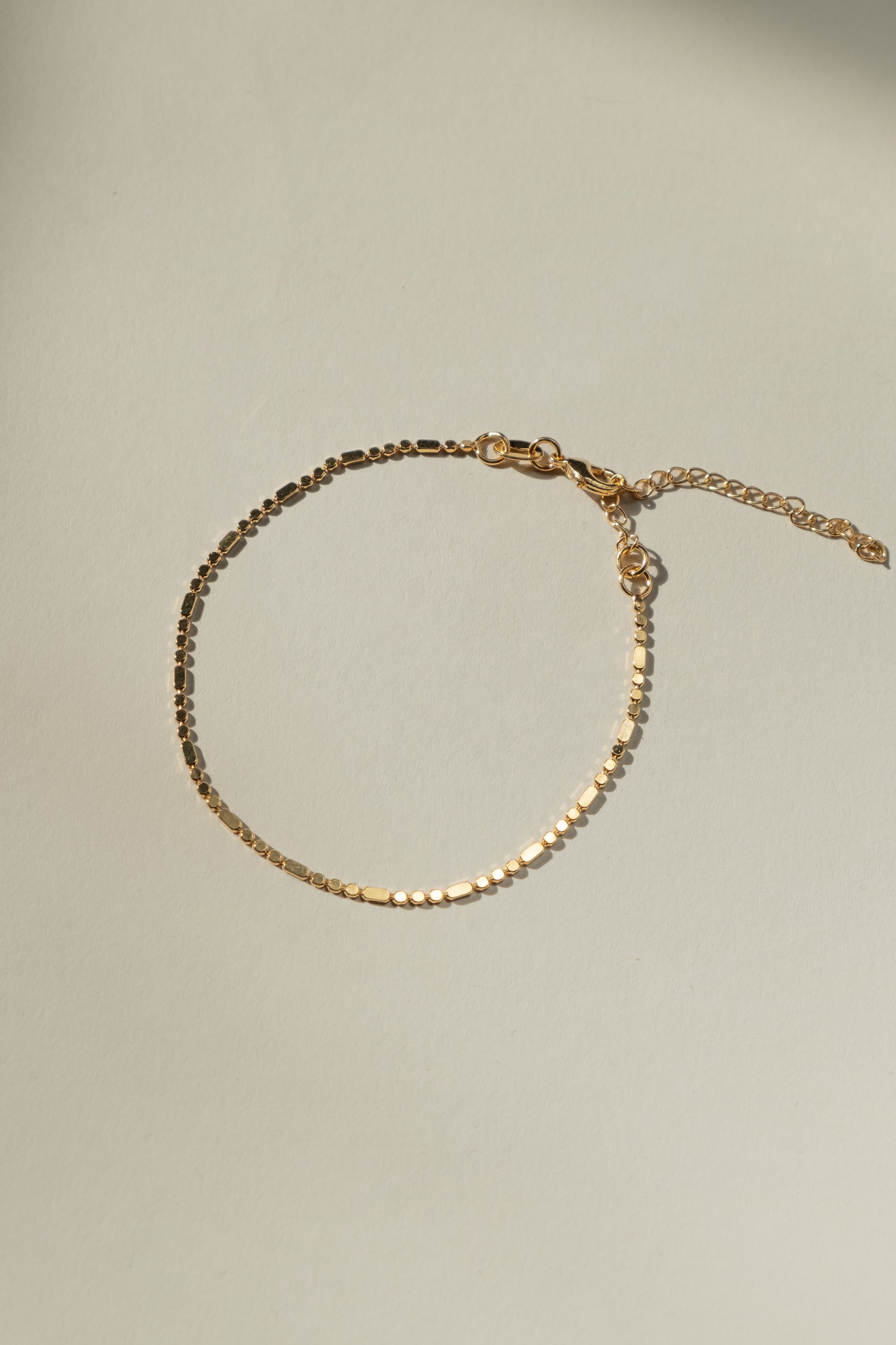 Flat Beaded Bar Bracelet