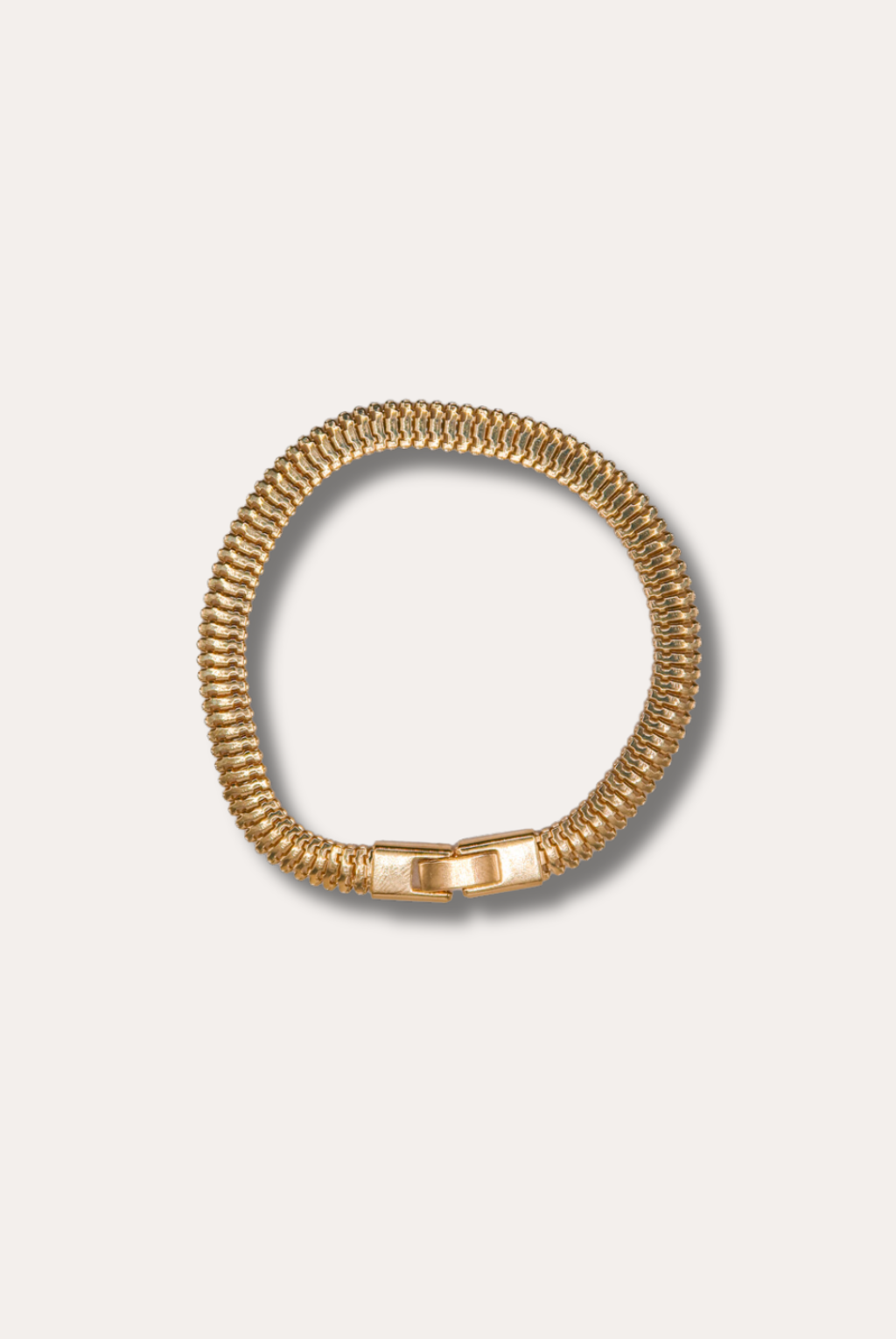 Gold Vintage Inspired Smooth Snake Bracelet