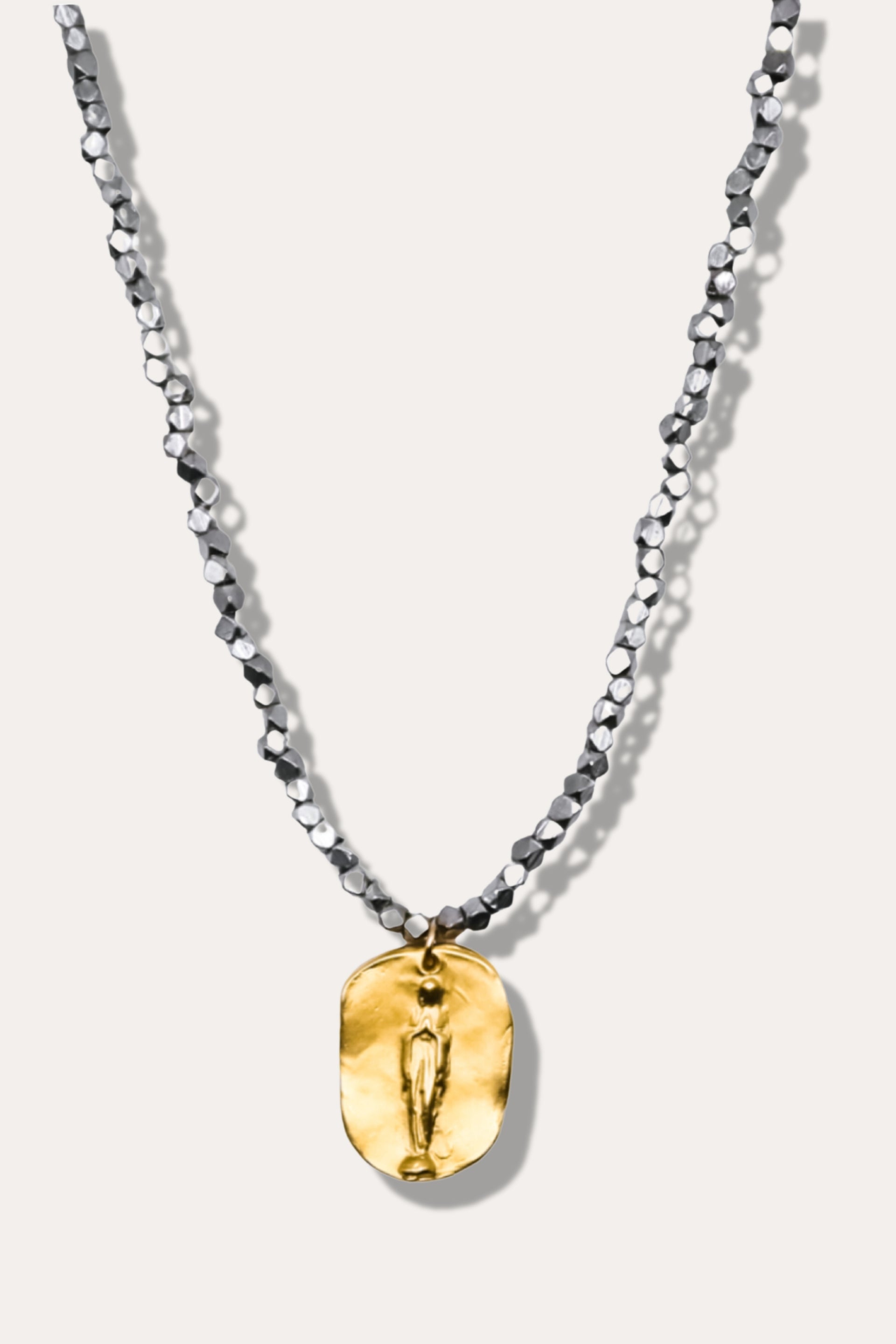 gold virgin mary pendant necklace