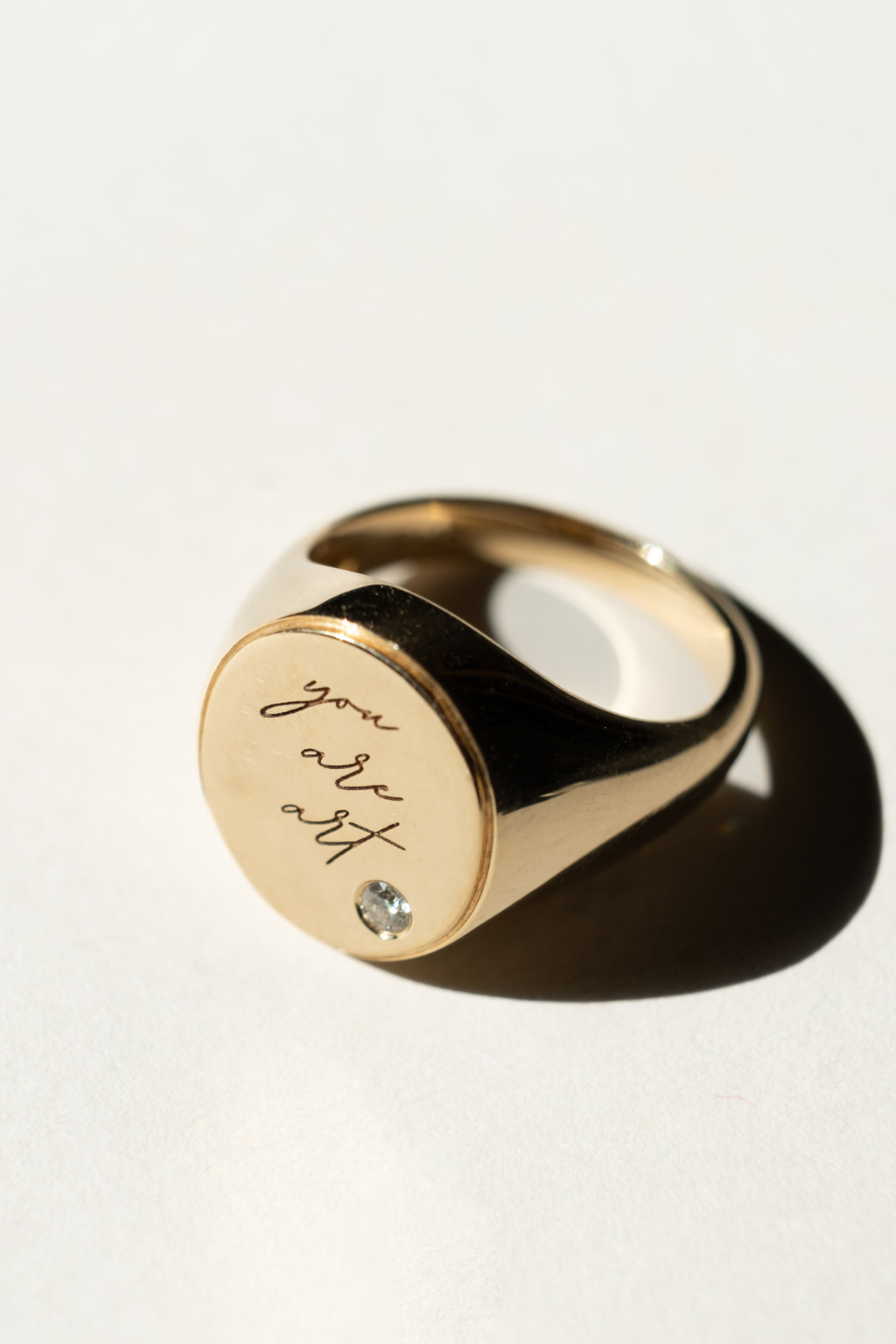 "You Are Art" Ring - 14k Yellow Gold